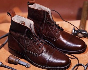 Vintage Y2K Dr Martens 1194 Chunky Ordell Brown Leather Lace  display picture 1