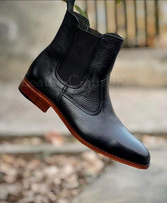 mens high ankle chelsea boots