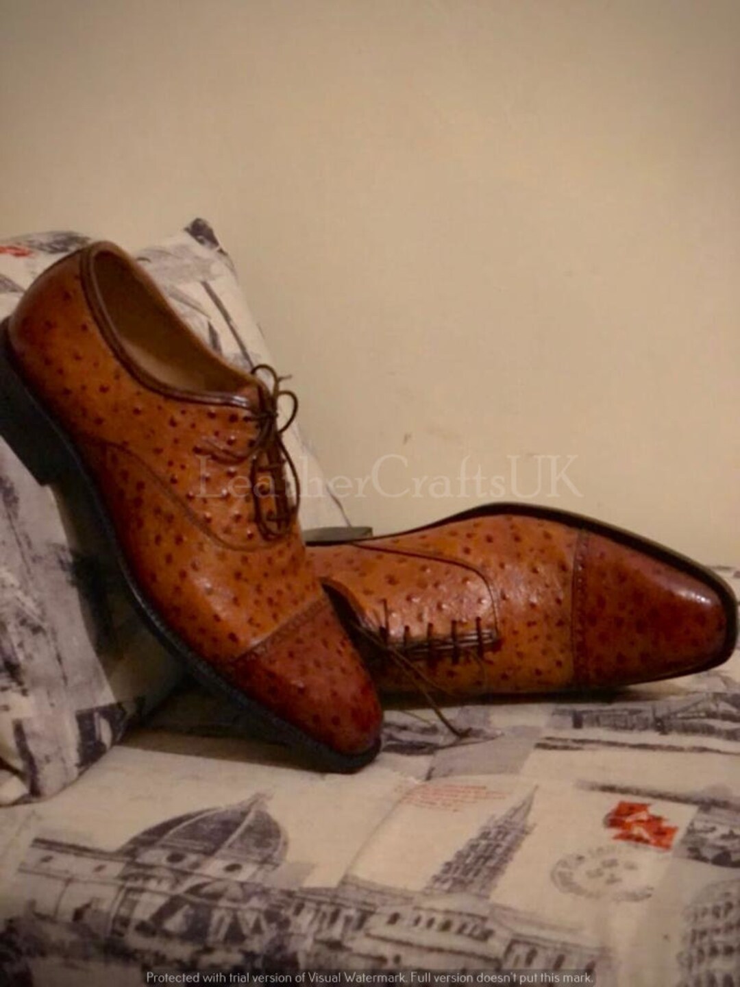 Bashwood Handmade Artificial Ostrich Leather Shoes For Men 717yGRq8gRL._AC_UY900_.jpg main image 4