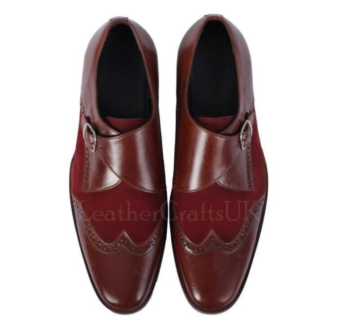 Burgundy Vegan Leder Mönch Schnalle Pointed Creeper | T.U.K. Schuhe - T