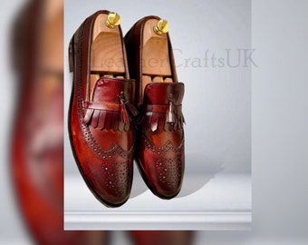 Vero Cuoio Chestnut Tassel Leather Loafers Tassel Loafer Chestnut | Thomas Bird | tblon.com main image 4