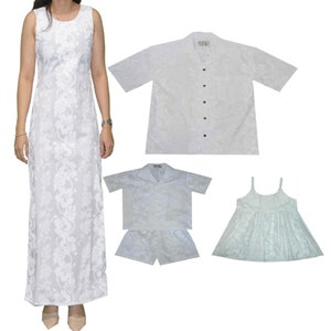 Family Matching Outfits Made in Hawaii - 100% Cotton Poplin Hawaiian Outfits for Family | Matching Clothing for Mom and Daughter- Gifts