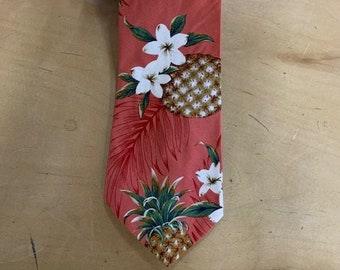 Hawaiian Neck Tie Made in Hawaii | Necktie Handmade Honolulu | Holiday Neck tie | wedding necktie | Hawaiian Ties for men | Handmade necktie