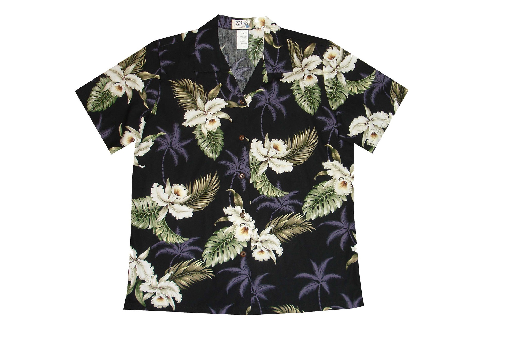 White Orchid Women's Hawaiian Shirt Made In Hawaii