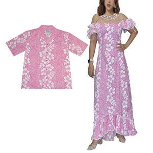 Matching Hawaiian Outfits for Family Events Hibiscus Prints Aloha Shirt/Dress/Kids Wedding Birthday Bulk Handmade Gifts Made in Hawaii image 1