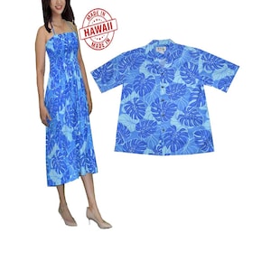 Matching Hawaiian Aloha Shirt & Dress: Tropical Family Outfits