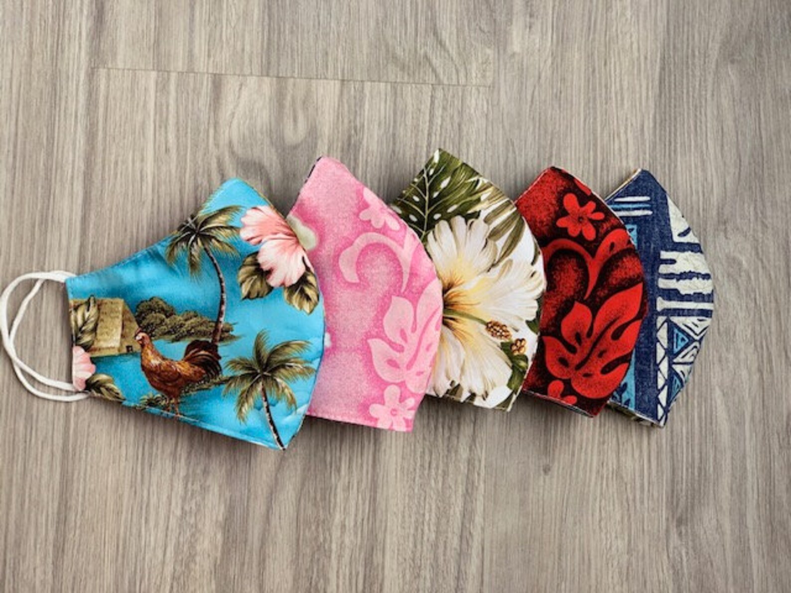 Hawaiian face masks made in Hawaii High Quality Cotton Etsy