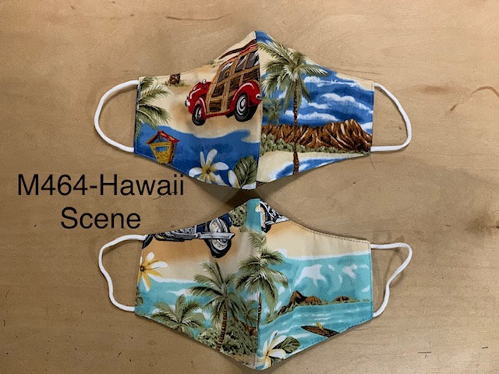 Hawaiian Masks Made in USA Tropical Face Masks Adult Face Etsy