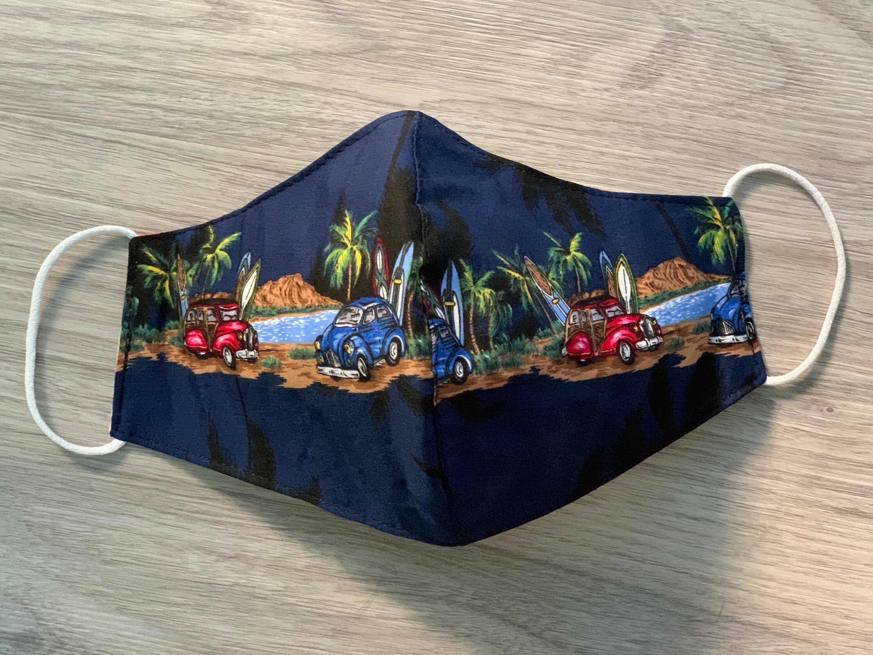Hawaiian masks made in Hawaii Hawaiian High Quality Cotton Etsy