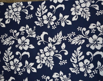 Exclusive Design Hawaiian Fabric 100% Cotton - Original Hibiscus | Sold by the Yard Fabric Honolulu