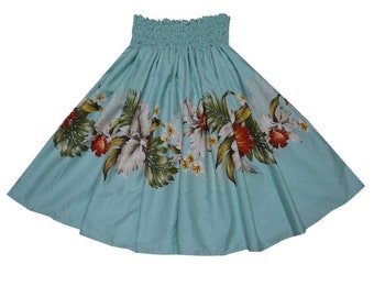 Falda Hula Orquídea Hecha a Mano – Auténtica Falda Hawaiana Paʻu