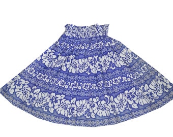 Handmade Hula Paʻu Skirt – Hawaiian Floral Dance Skirt