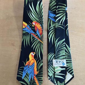 Neck Tie - From Hawaii with Love | Unique Aloha State Neckties, Perfect for Weddings/ Gifts - Authentic Hawaiian Print, Handmade in Hawaii