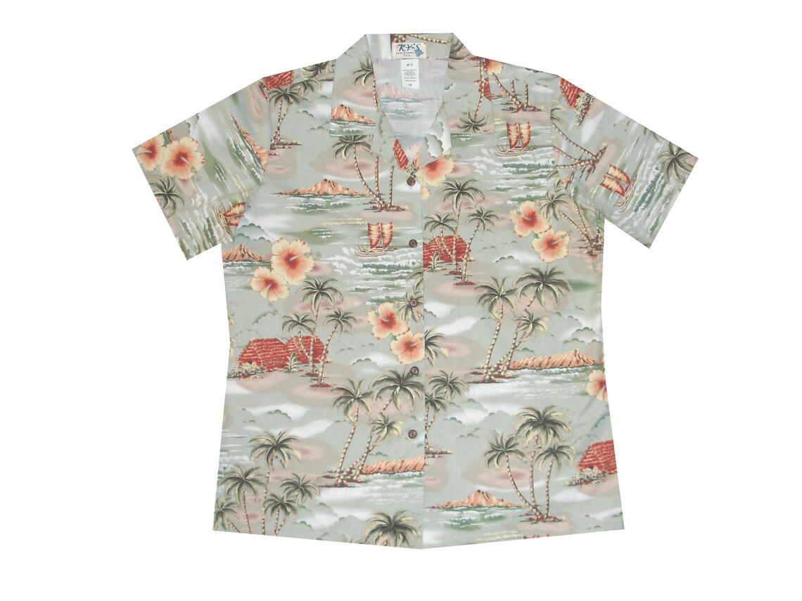 Women's Hawaiian Shirts Made in Hawaii Luau Shirts for - Etsy