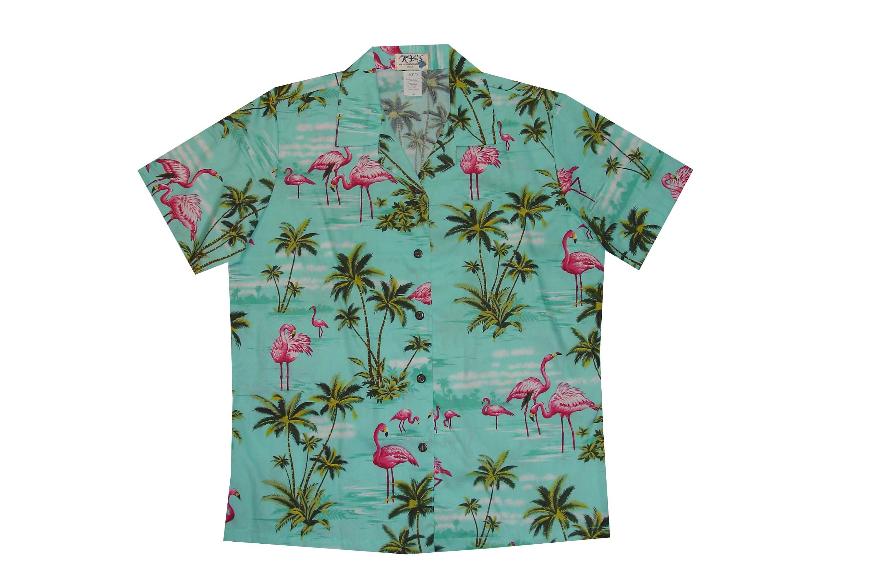 Pink Flamingo Women's Hawaiian Shirts 