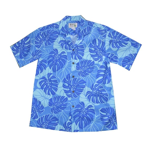 Baumwolle Hawaiihemd | Monstera Print Aloha Shirt, hergestellt in Hawaii -  Etsy.de