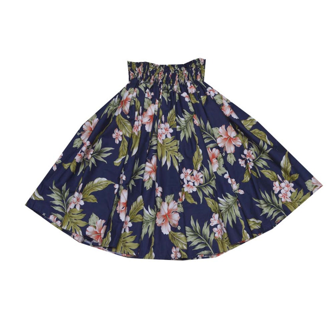 Traditional Pa’u Hula Skirt with Hilo Orchid Floral main image 0