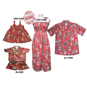 Matching Family Outfits Handmade in Hawaii | Group Family Hawaiian Outfits in Pineapple | Bulk Handmade Gifts for Wedding | Holiday Gifts