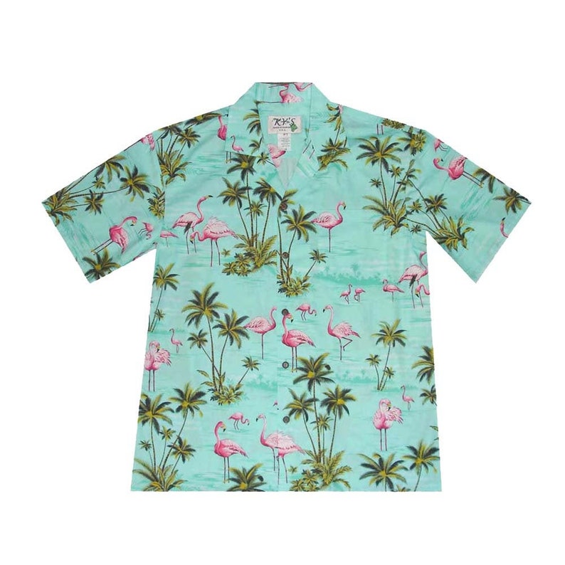 Pink Flamingo Hawaiian Shirts for Men Made in Hawaii U.S.A - Etsy