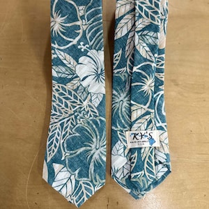 Hawaiian Neck Tie - From Hawaii with Love | Unique Aloha State Neckties for Men, Perfect for Event, Weddings, and Gifts - Handmade in Hawaii