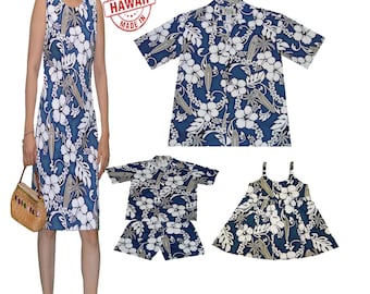Matching Family Hawaiian Outfit: Lei Hibiscus Shirt & Dress - Made in Hawaii