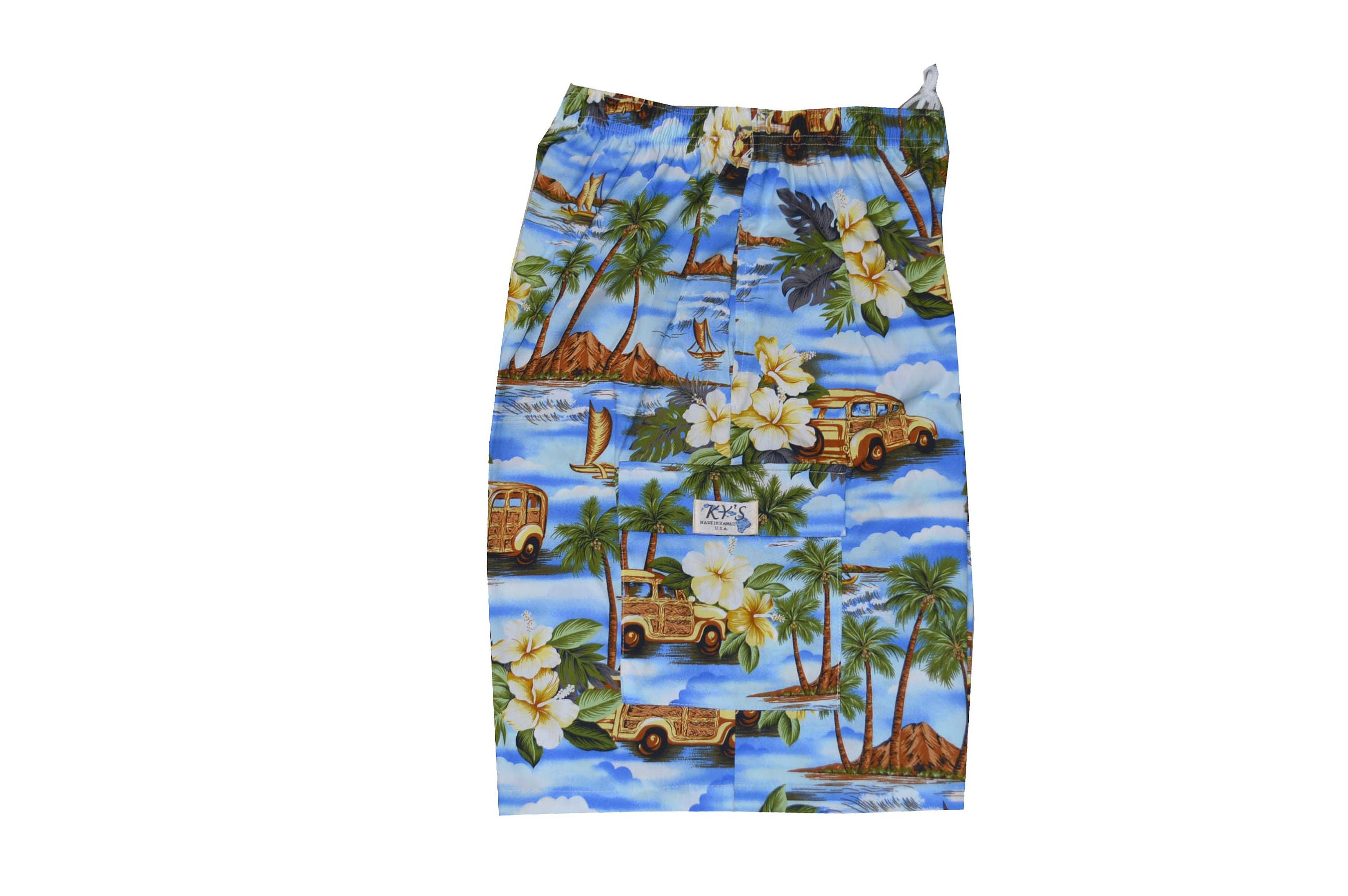 Cotton Hawaiian Shorts Mens Men's Beach Shorts Handmade Etsy