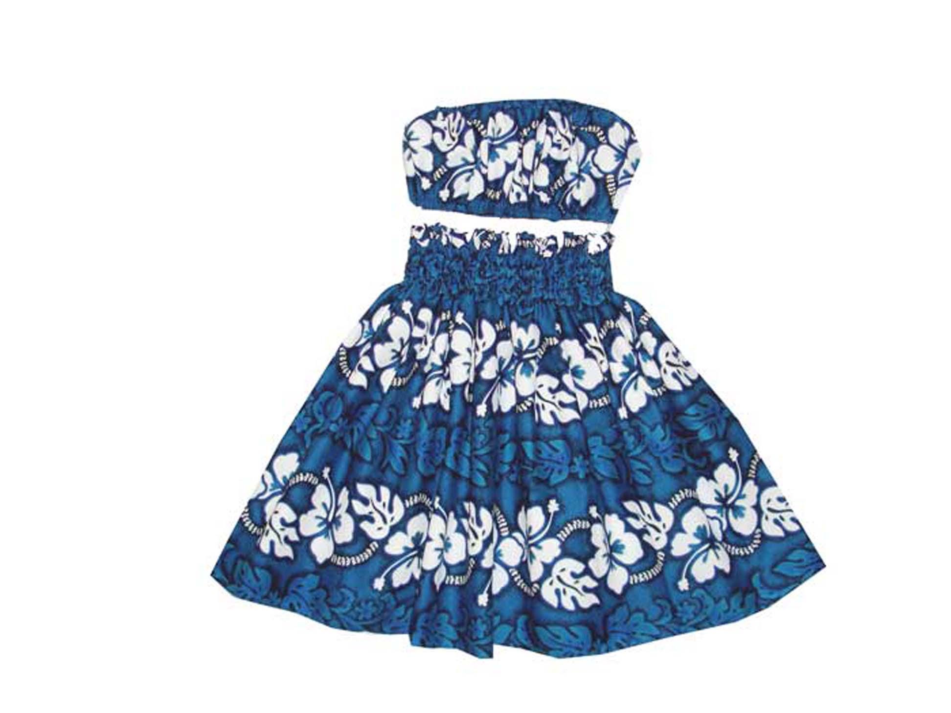 Handcrafted Traditional Hula Skirt for Kids - Hibiscus Exclusive Design Print, Perfect for Hula Dance Performances and Gifts | Edens Hawaii