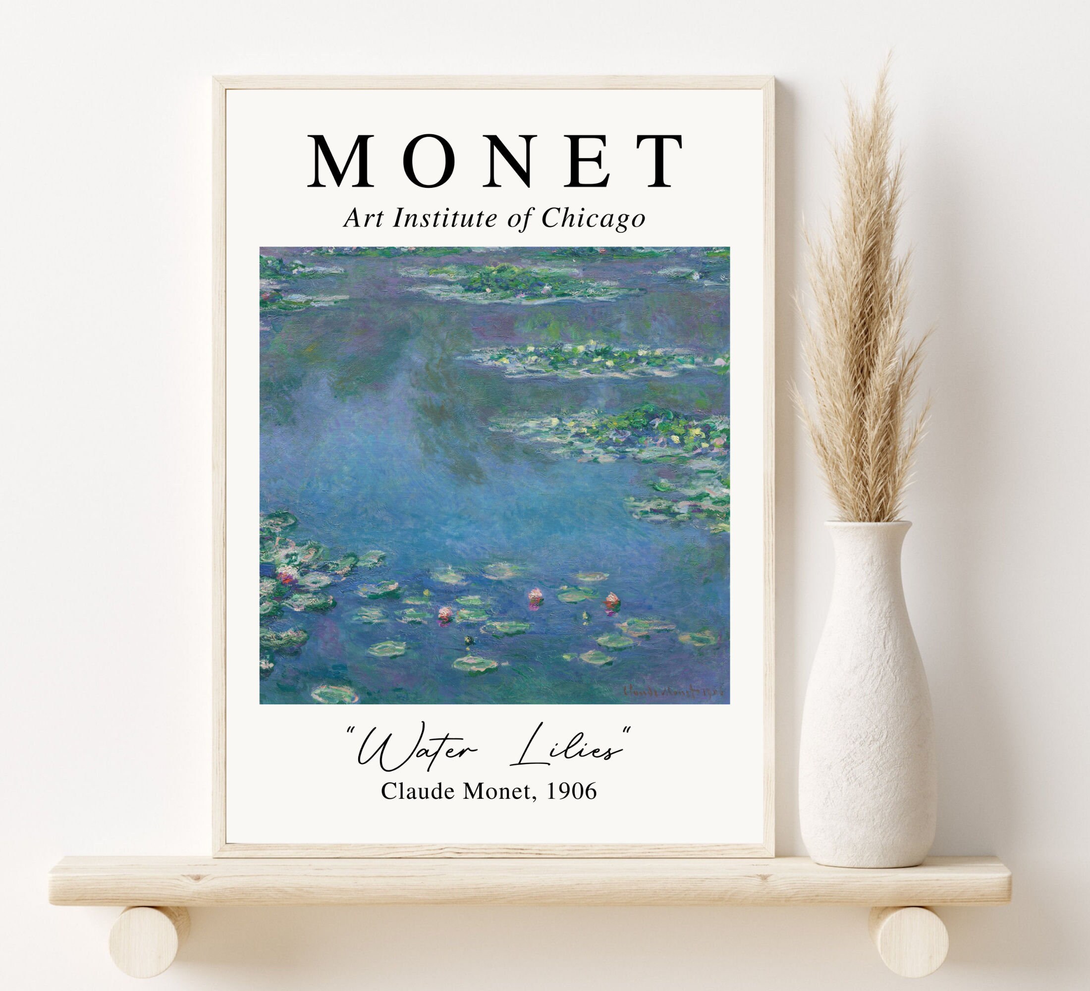 Claude Poster Water Lilies Poster Print Etsy