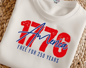 Design per la celebrazione del 250° anniversario dell'America / Design patriottico del 4 luglio negli Stati Uniti / Giorno dell'Indipendenza gratuito per 250 anni
