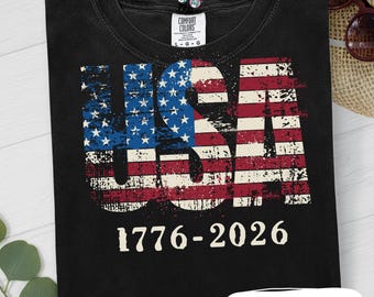 Camiseta PNG del 250.º aniversario de Estados Unidos / Diseño patriótico del 4 de julio / EE. UU. 1776-2026 / Gráfico del Día de la Independencia / Sublimación PNG / 250 años