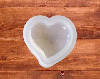 Puffy heart mould, heart silicone mould, heart resin mould, silicone mould for epoxy resin, UV resin casting, soap making and candle making