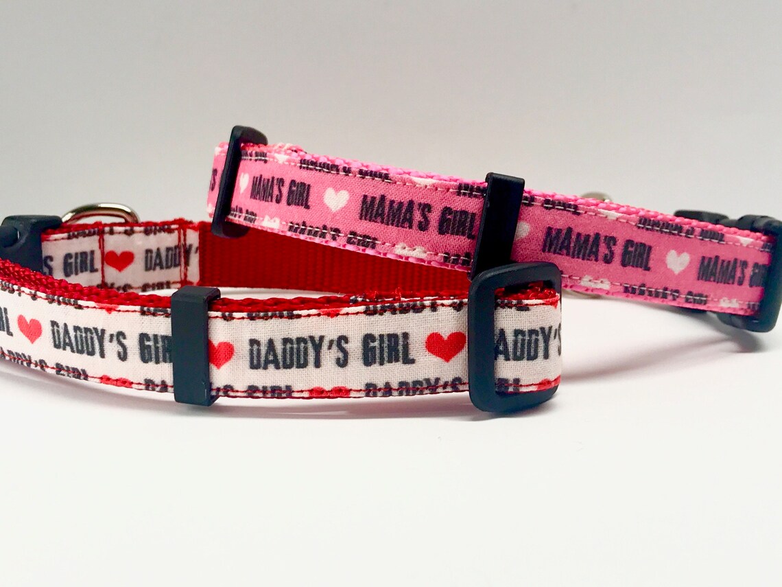 Daddy's Girl Dog Collar Mama's Girl Dog Collar Love Etsy