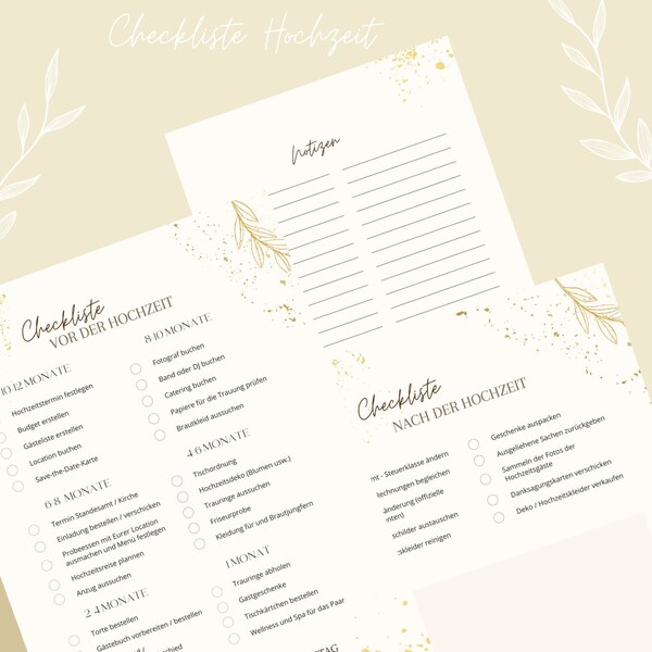 Wedding Check off List Etsy