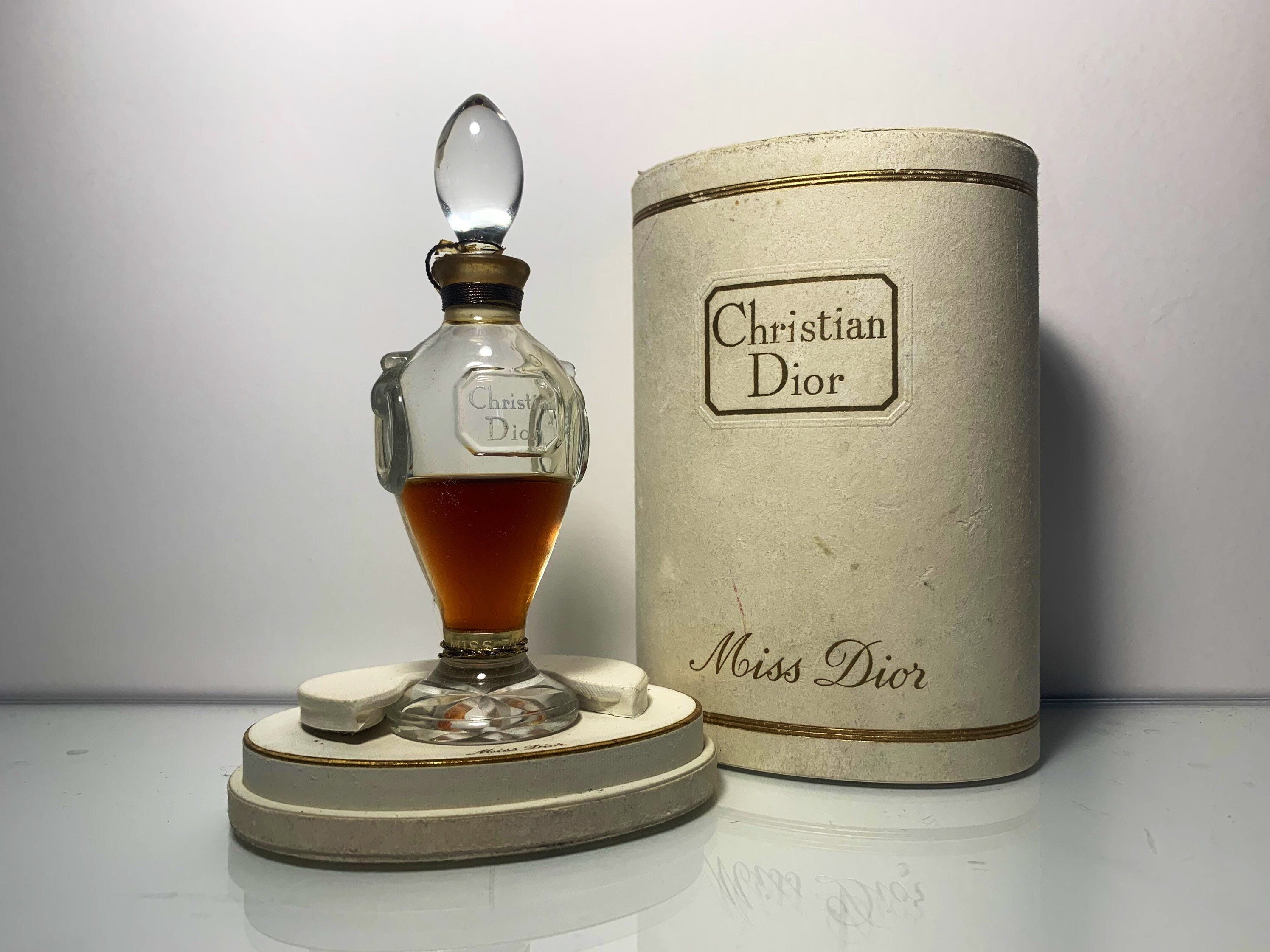 VINTAGE CHRISTIAN DIOR EAU DE TOILETTE MISS DIOR PERFUME BOTTLE