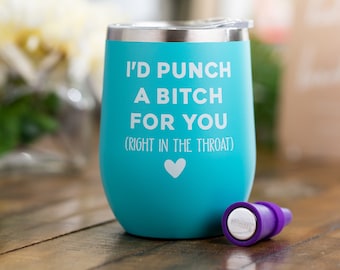 Custom Glitter Wine Tumbler Funny Gift for Her Glitter Wine Cup Best Friend Gift My Crystal Ball Says You're Full of Shit Wine Cup
