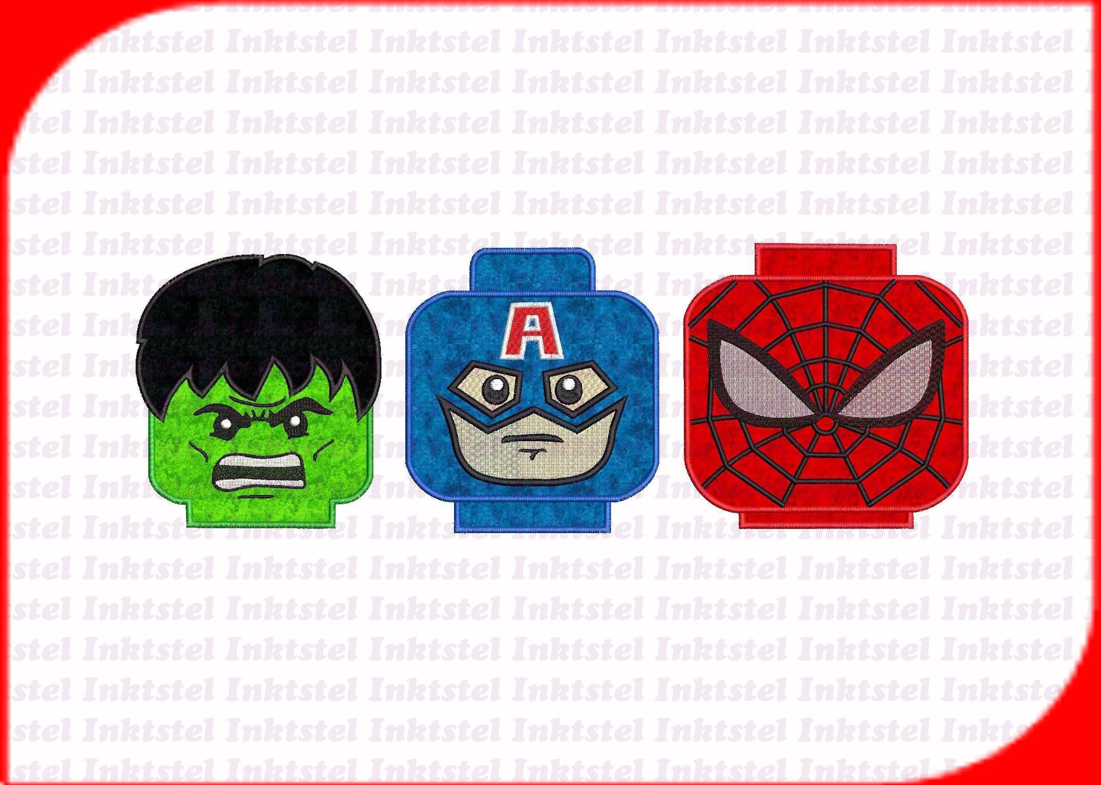 3 Lego Applique 04 Embroidery Designs Instant Download | Etsy