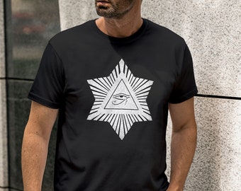 Hexagrama, Ojo de Horus, Aleister Crowley, Símbolo Oculto, Camiseta Unisex