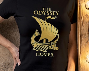 Homer's Odyssey Shirt, Literary Graphic Tee, Mythology Top