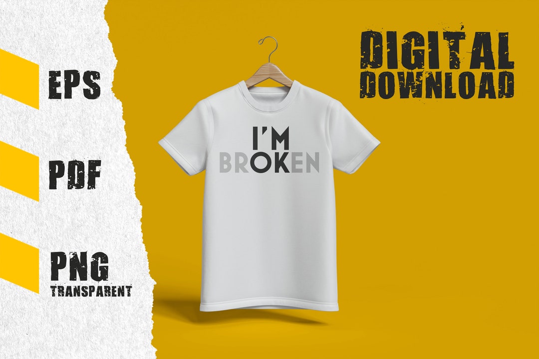 I'm Ok Text T-shirt Printing File, Personalized T-shirt Printing Design ...