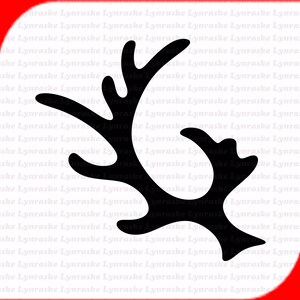Rededeer Geweih Silhouette SVG, Svg, Dxf, Cricut, Silhouette geschnitten Datei, sofortiger Download