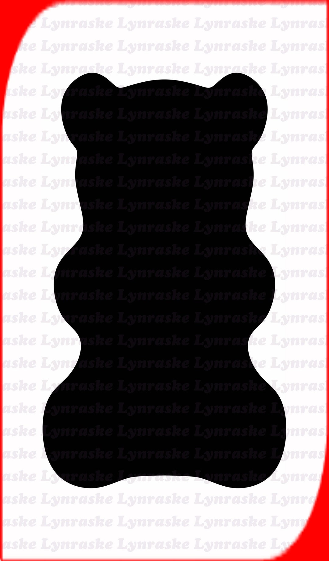 Gummy Bear Silhouette SVG, Svg, Dxf, Cricut, Silhouette Cut File