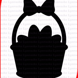 Osterkorb Silhouette SVG, svg, dxf, Cricut, Silhouette Schnittdatei, Sofort Download