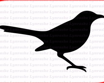 Mockingbird Silhouette SVG, svg, dxf, Cricut, Silhouette Cut File, Instant Download