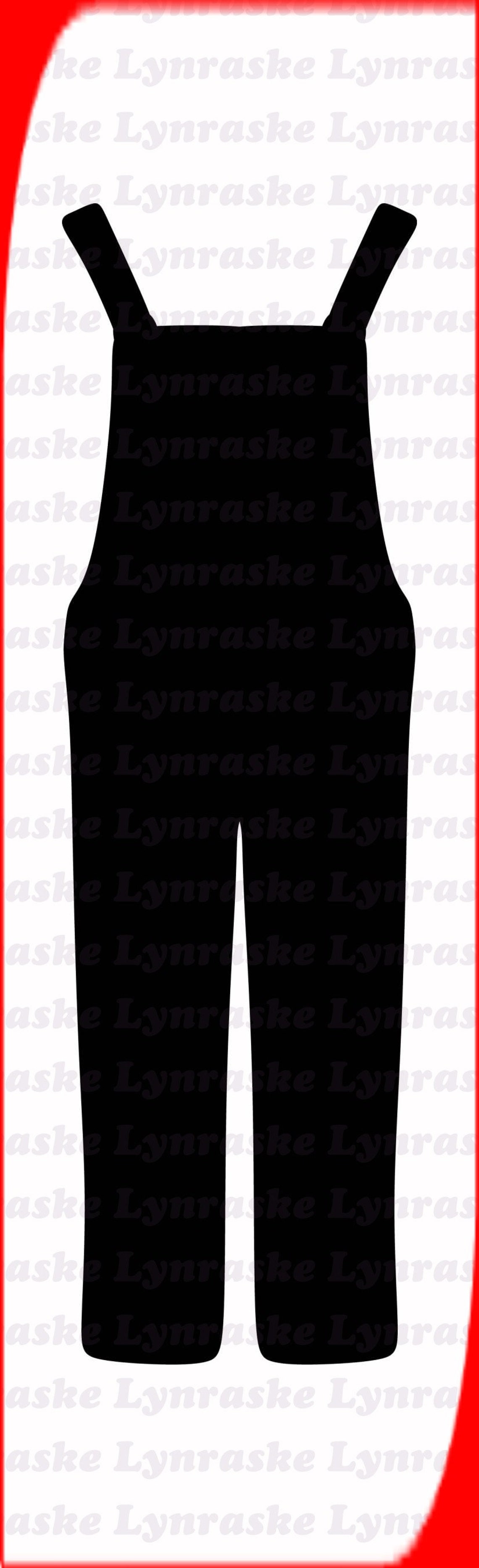 Overalls Silhouette SVG, Svg, Dxf, Cricut, Silhouette Cut File, Instant