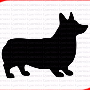 Corgis Silhouette SVG, svg, dxf, Cricut, Silhouette Schnittdatei, Sofort Download