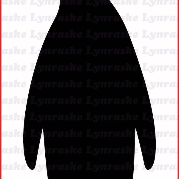 Emperor Penguin Silhouette SVG, svg, dxf, Cricut, Silhouette Cut File, Instant Download