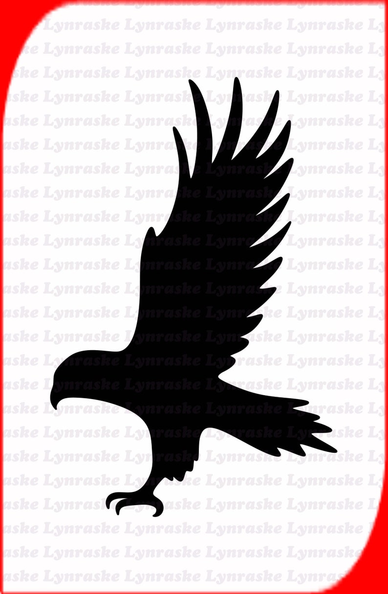 Hawk Silhouette SVG, Svg, Dxf, Cricut, Silhouette Cut File, Instant