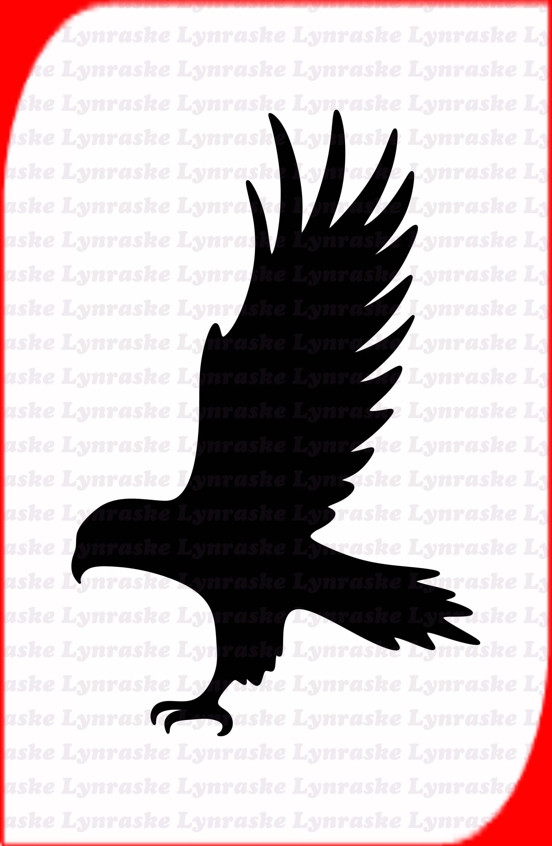 red tailed hawk silhouette