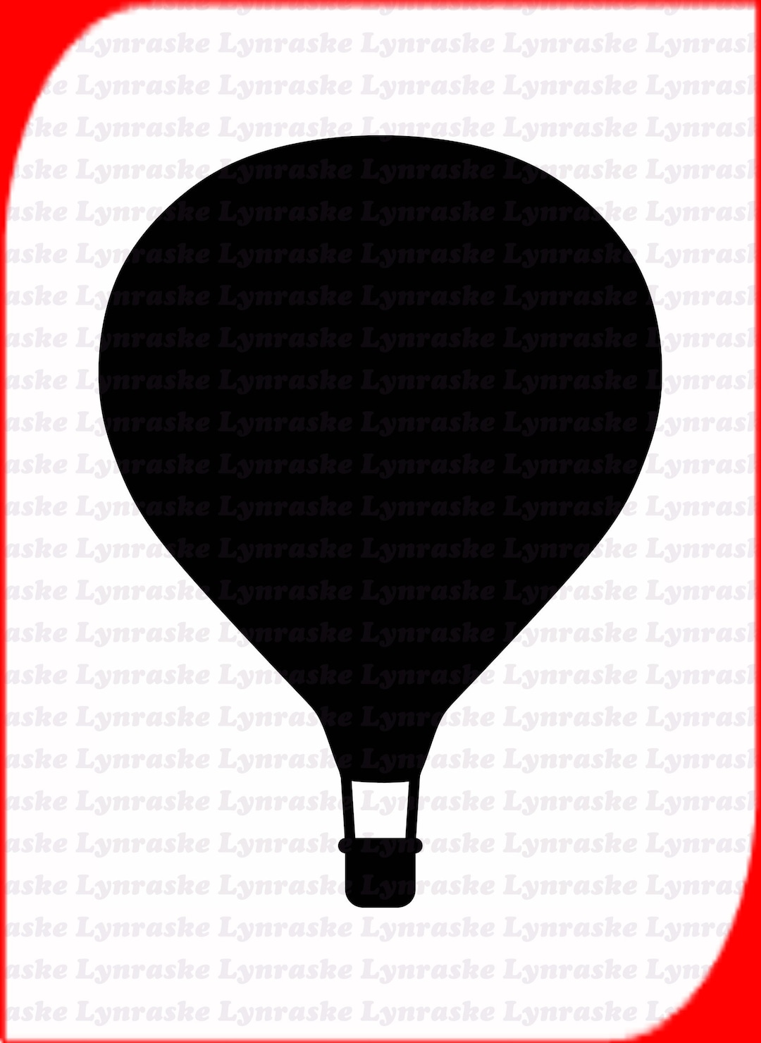 Hot Air Balloon Silhouette SVG, Svg, Dxf, Cricut, Silhouette Cut File