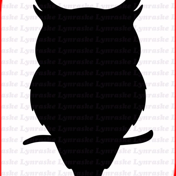 Owl Silhouette SVG, svg, dxf, Cricut, Silhouette Cut File, Instant Download